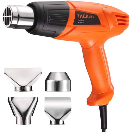 TACKLIFE Heat Gun 1500W 572°F~ 932°F Dual Temperature Hot Air Gun Kit DailySale