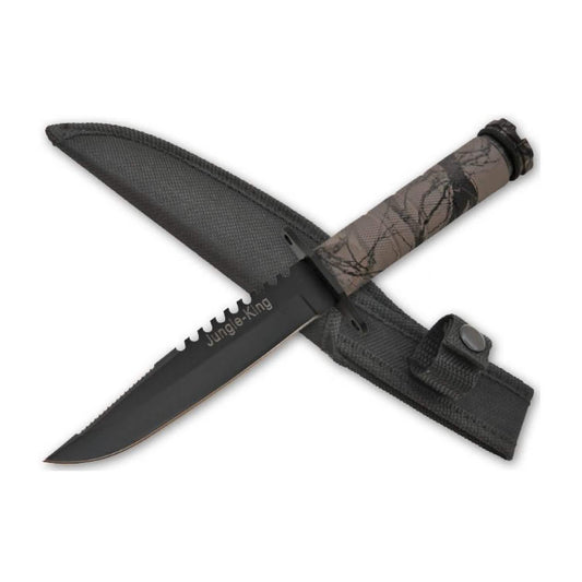 Tactical Jungle King Survival Knife with Holster DailySale