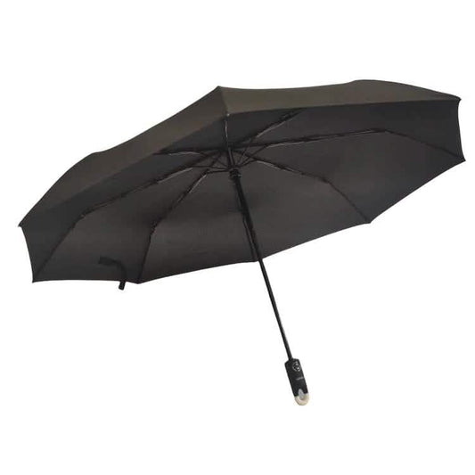 TAHARI® Automatic Open & Close Compact Travel Umbrella With Contour Handle DailySale