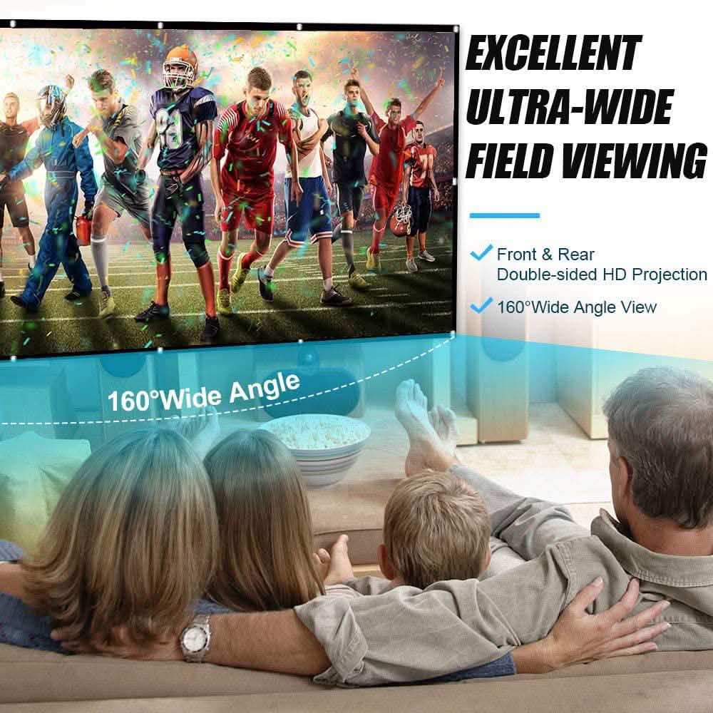 Taotique 4K Movie Projector Screen 16:9 HD Foldable and Portable DailySale