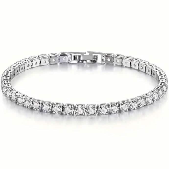 Tennis Single Row Synthetic Zircon Bracelet DailySale