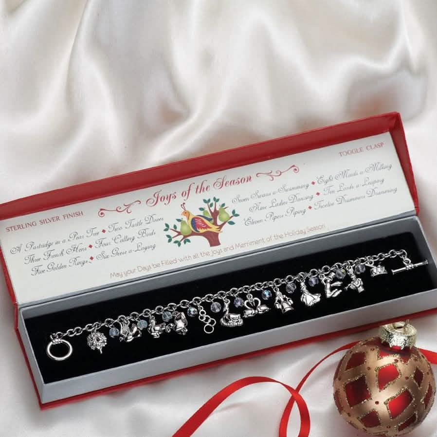 The 12 Days of Christmas Charm Bracelet DailySale