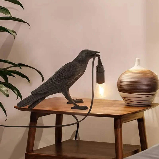 The Gothic Crow USB Port Lamp DailySale