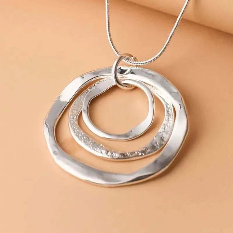 Three Rings Design Pendant Necklace DailySale