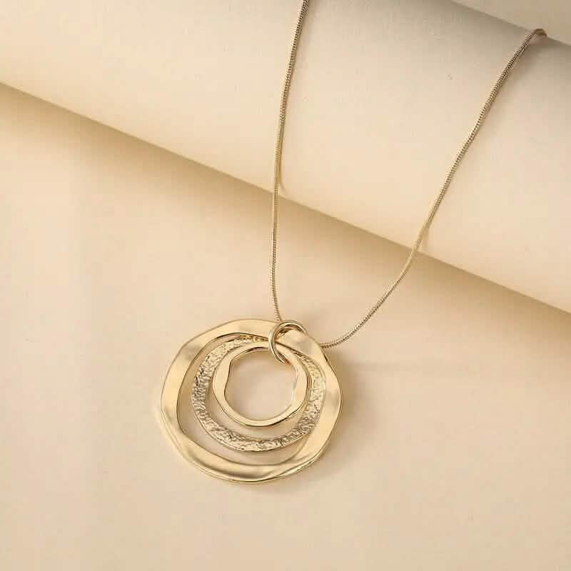 Three Rings Design Pendant Necklace DailySale