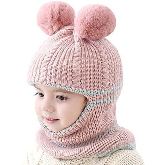 Toddler Fleece Lined Winter Bear Hat DailySale