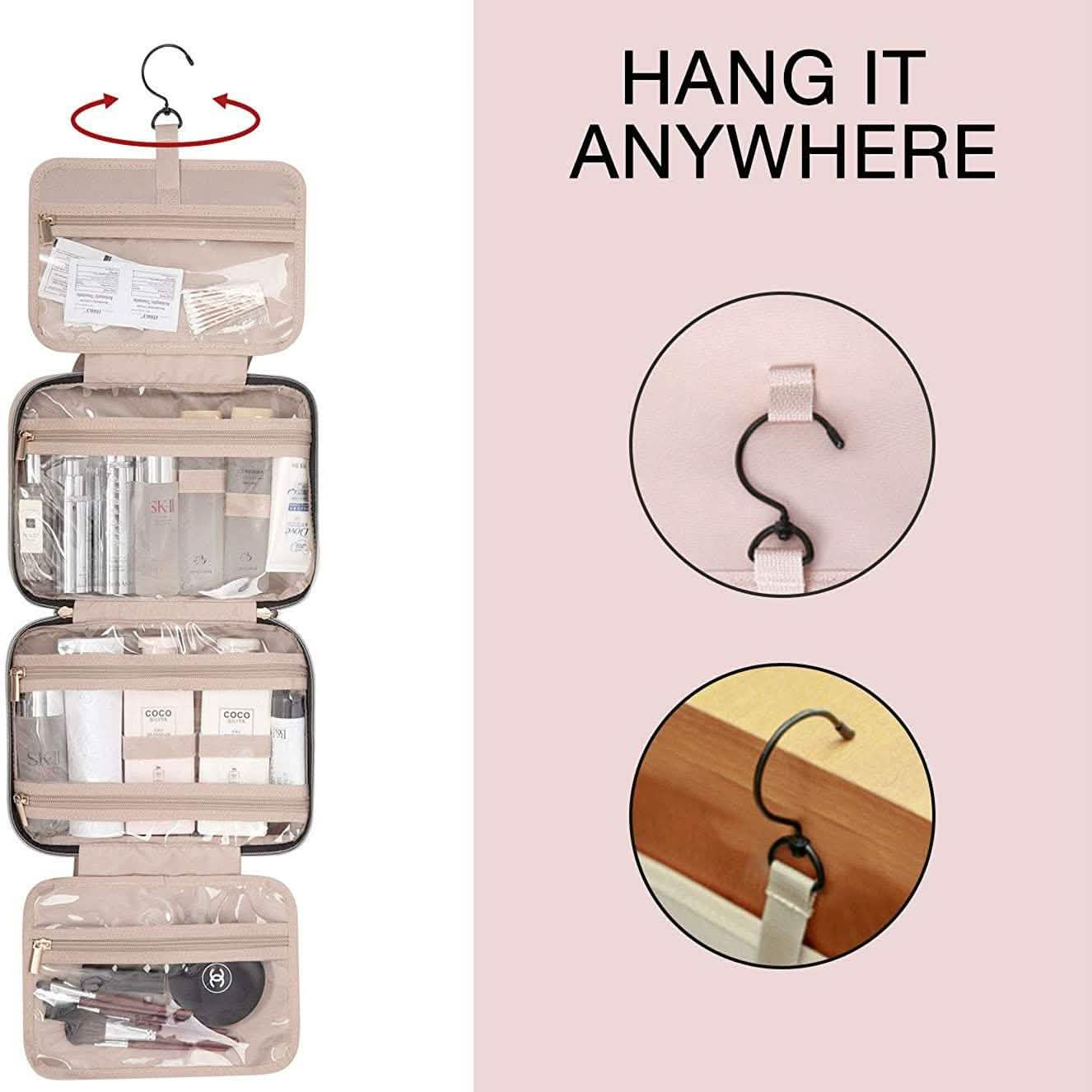 Toiletry Bag Travel Bag with Hanging Hook DailySale