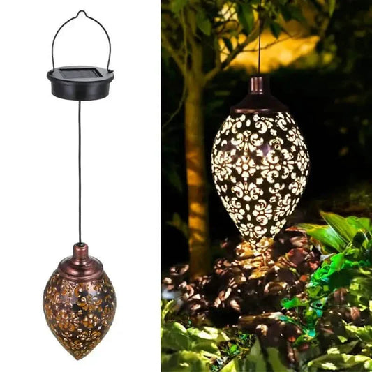Tomshine Solar Lantern LED Moroccan Garden Lights Metal Lamp Waterproof DailySale