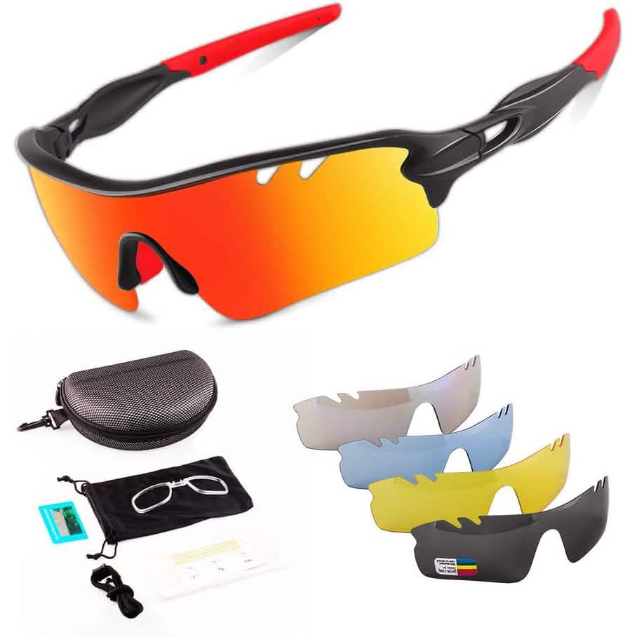 Toneoesol Polarized Sports Sunglasses with 5 Interchangeable Lenses DailySale