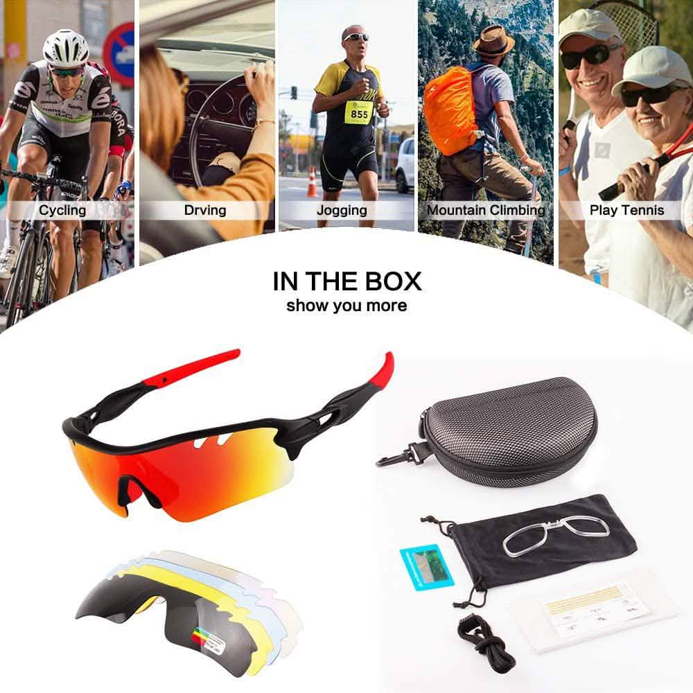 Toneoesol Polarized Sports Sunglasses with 5 Interchangeable Lenses DailySale
