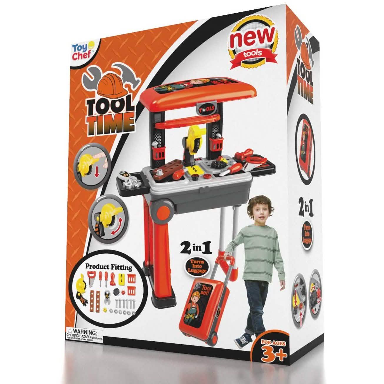 Toy Chef 2-in-1 Pretend Play Travel Set For Kids DailySale