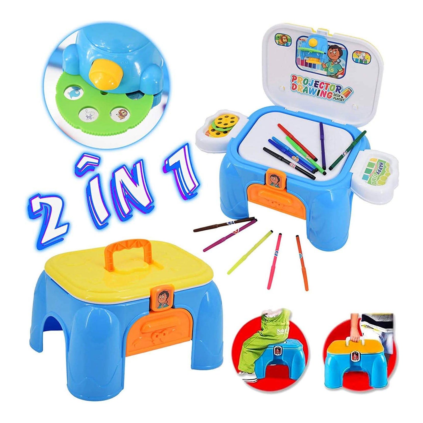 Toy Chef Kids Projector Magnetic Drawing Doodle Board for Toddlers DailySale