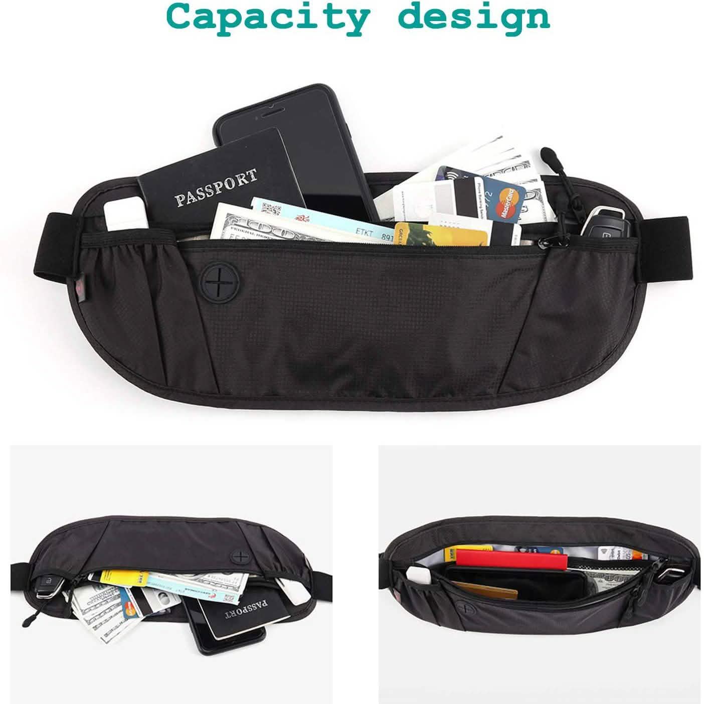 Travel Money Wallet Belt Pouch Blocking Hidden Passport Holder Bag DailySale