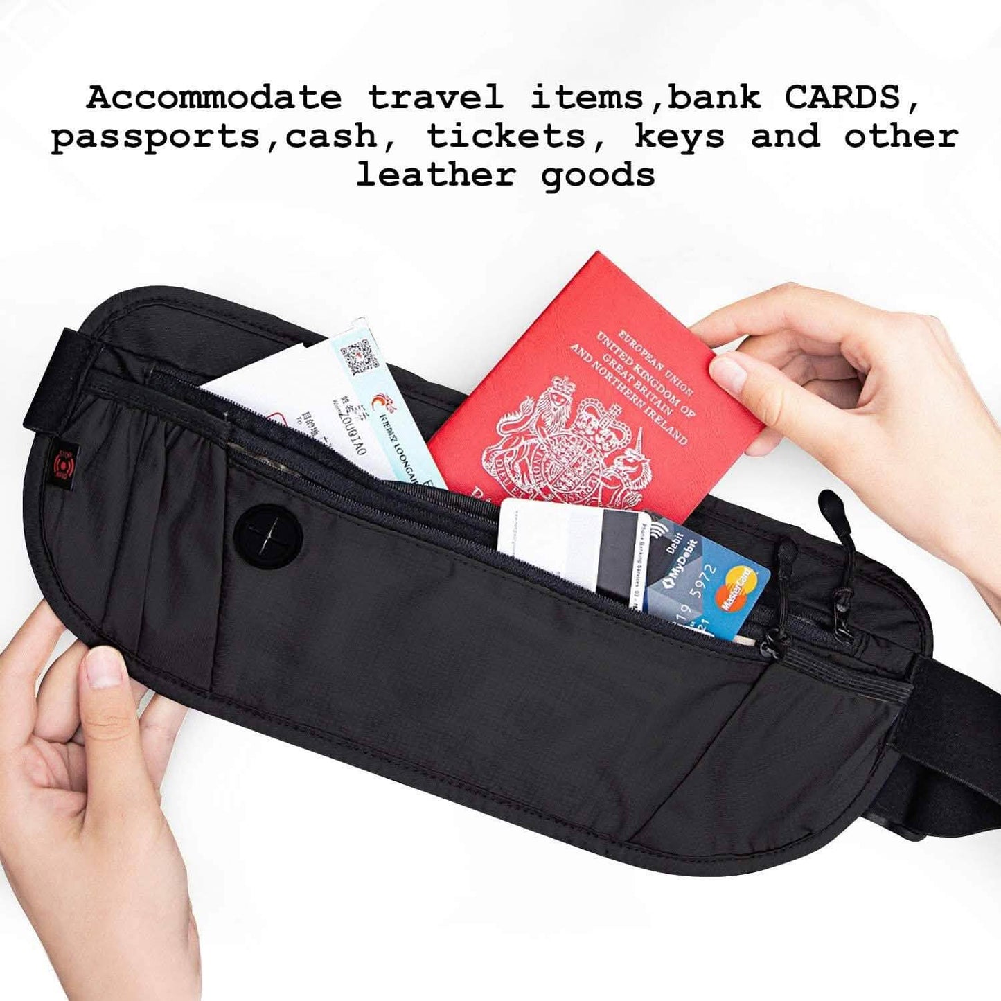 Travel Money Wallet Belt Pouch Blocking Hidden Passport Holder Bag DailySale