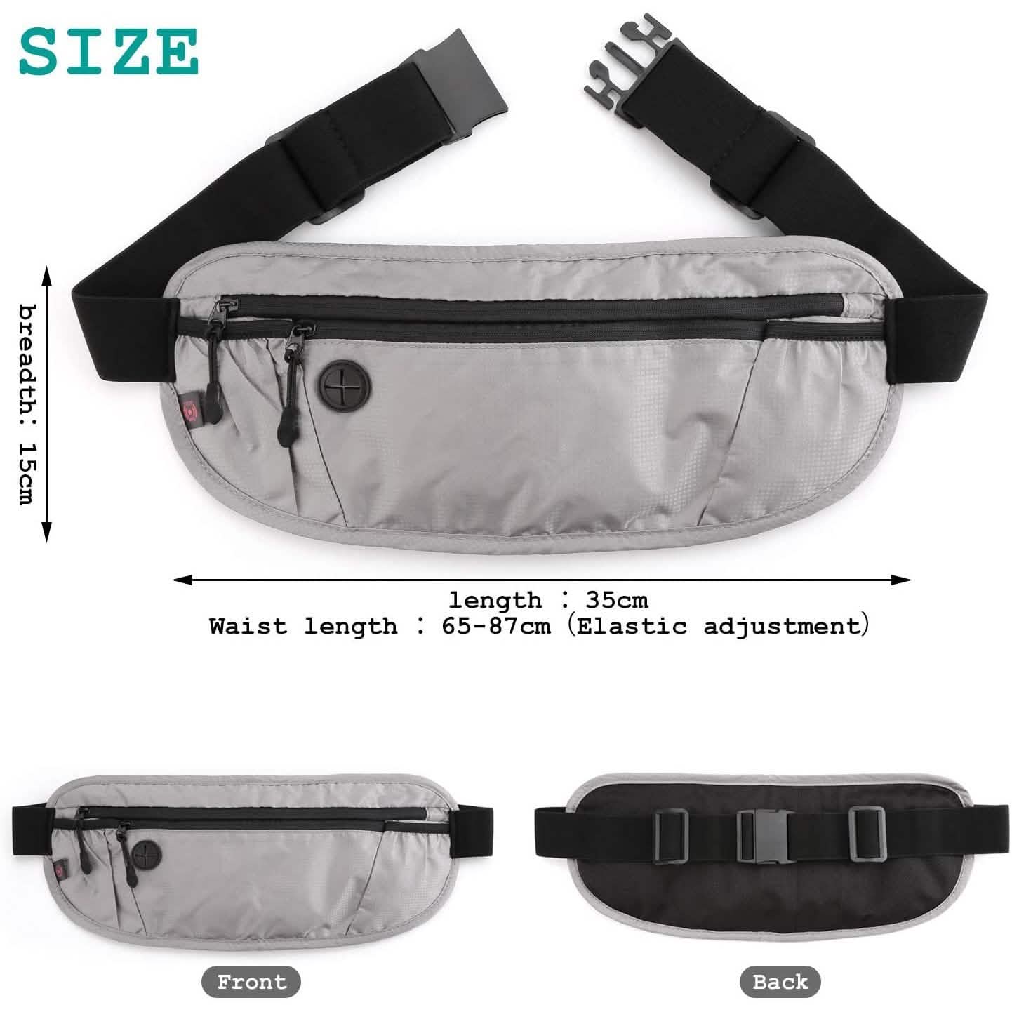 Travel Money Wallet Belt Pouch Blocking Hidden Passport Holder Bag DailySale