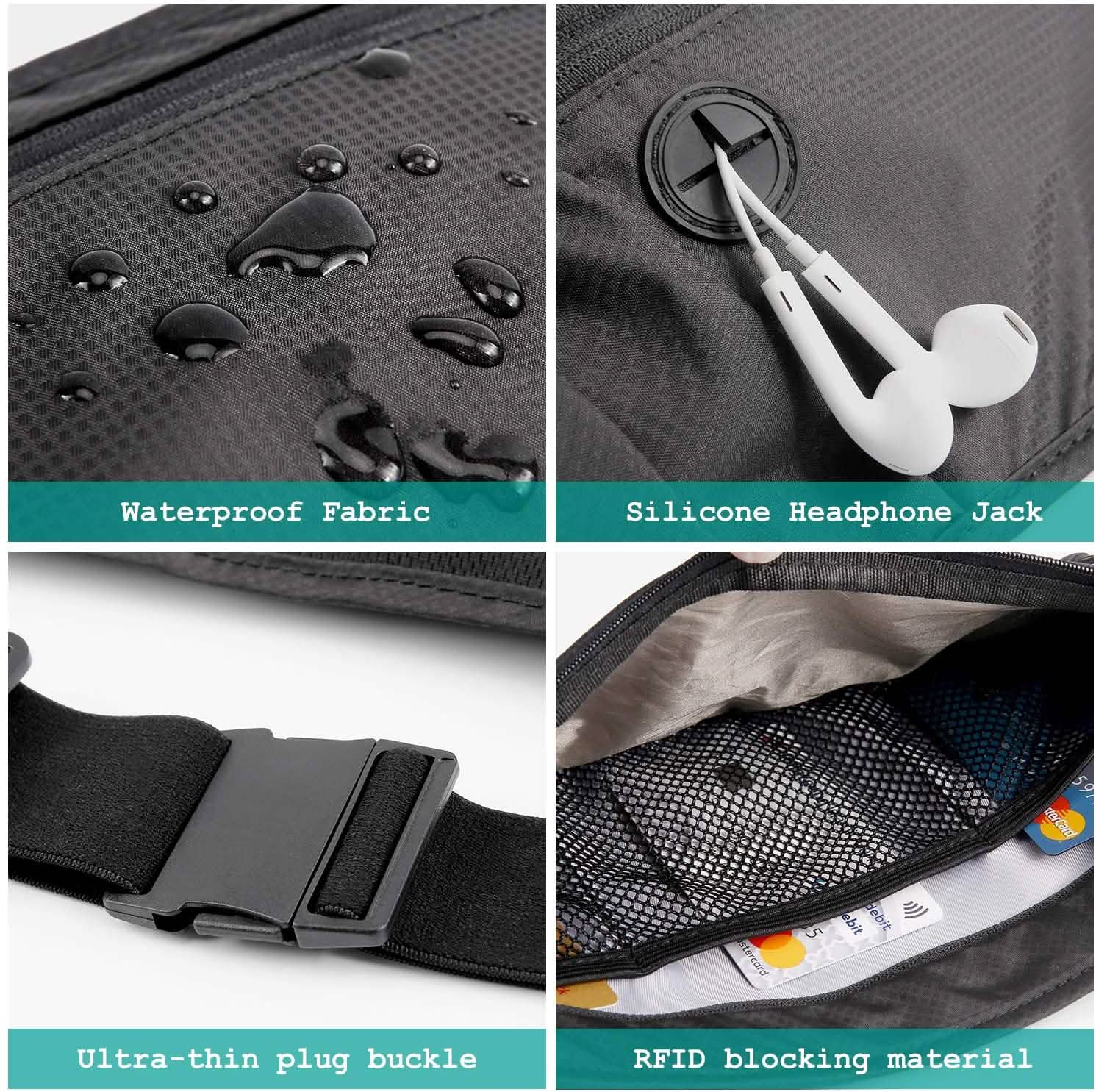 Travel Money Wallet Belt Pouch Blocking Hidden Passport Holder Bag DailySale