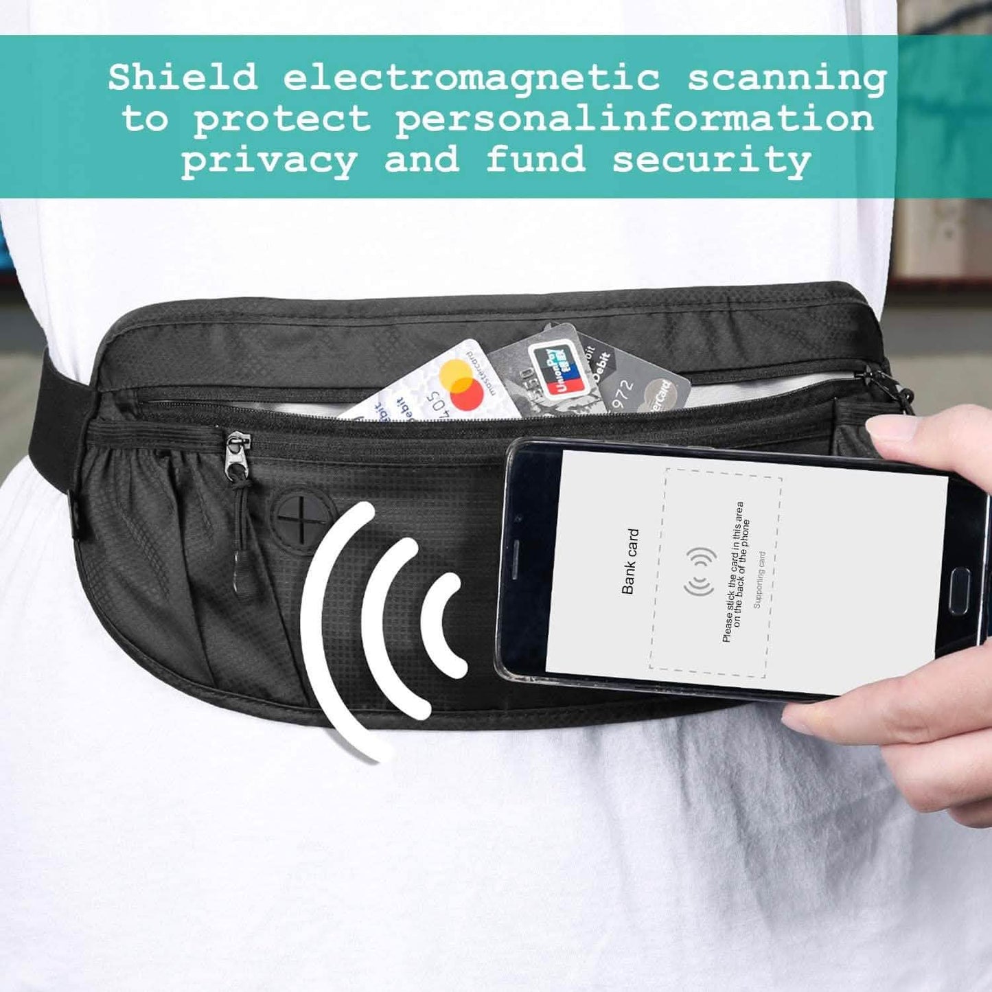 Travel Money Wallet Belt Pouch Blocking Hidden Passport Holder Bag DailySale