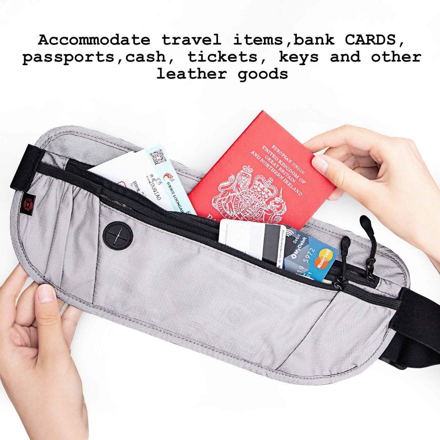 Travel Money Wallet Belt Pouch Blocking Hidden Passport Holder Bag DailySale