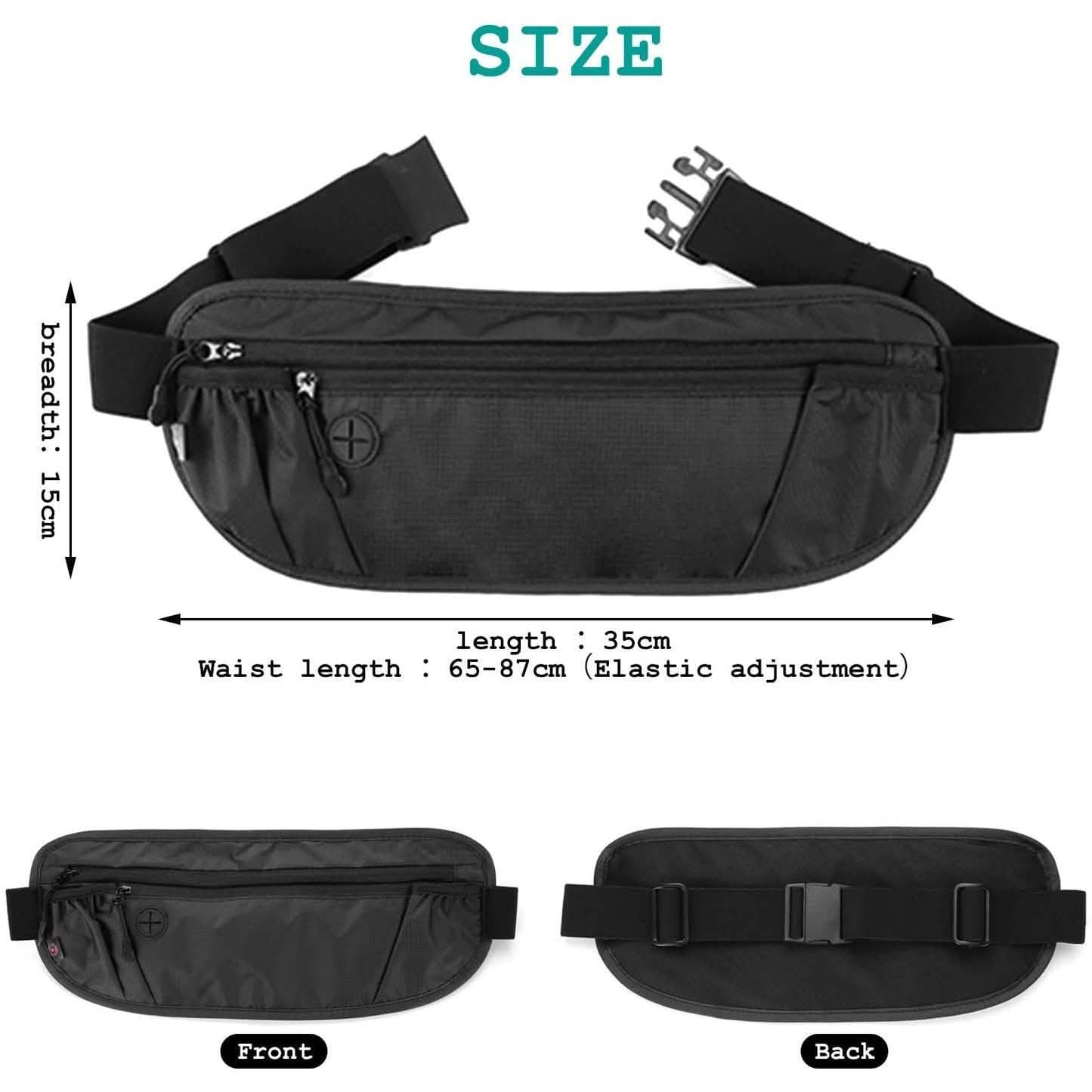 Travel Money Wallet Belt Pouch Blocking Hidden Passport Holder Bag DailySale
