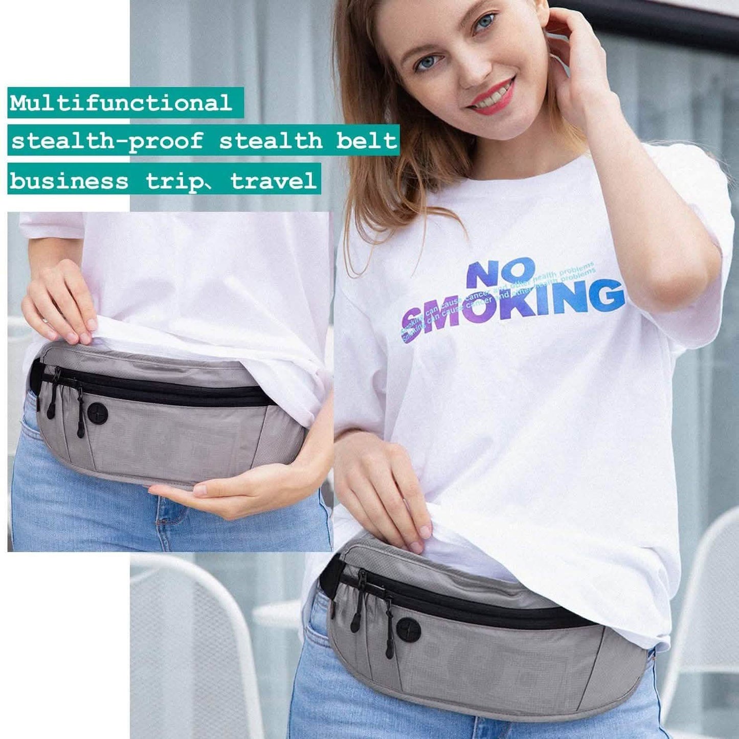 Travel Money Wallet Belt Pouch Blocking Hidden Passport Holder Bag DailySale