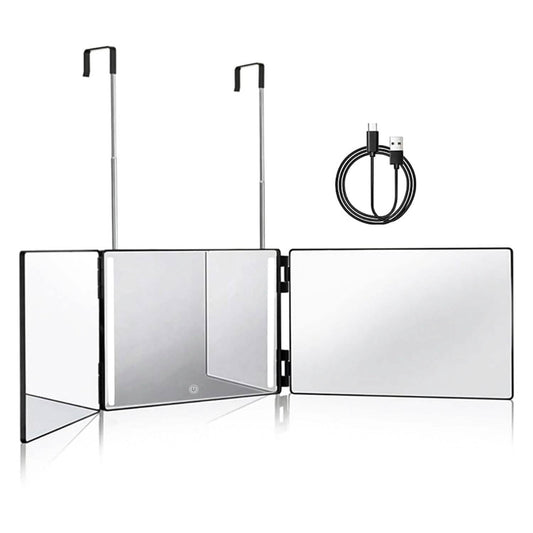 Tri-Fold Mirror with Telescopic Hanger DailySale