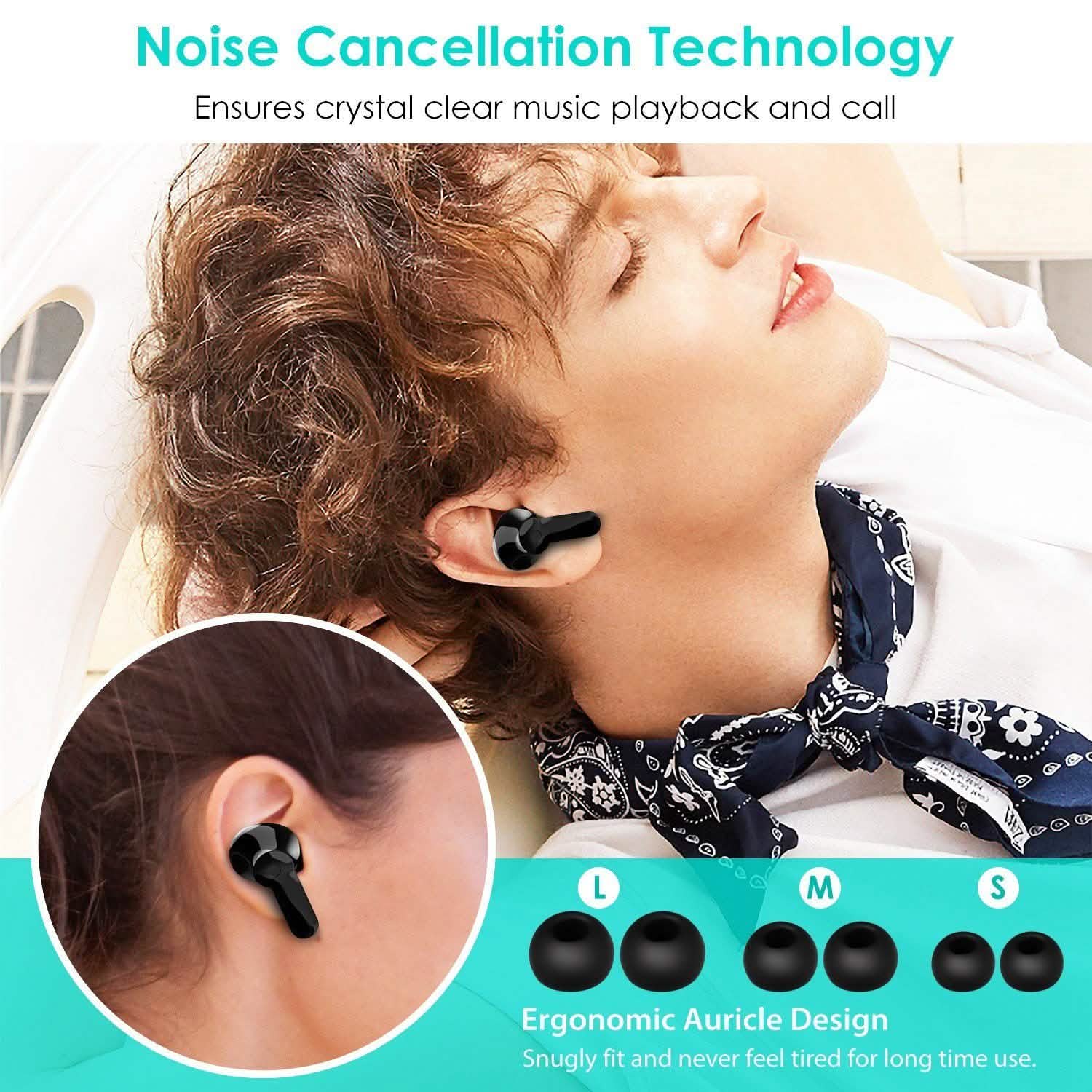 True Wireless V5.0 Earbuds IPX 5 Water Resistant DailySale