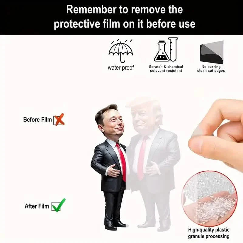 Trump & Musk Acrylic Hanging Ornament DailySale
