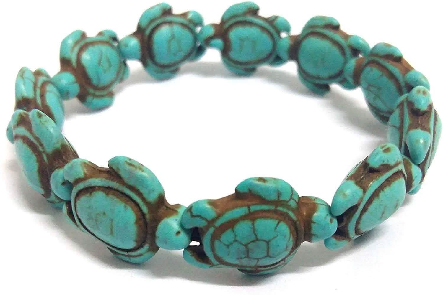 Turquoise Handmade Hawaiian Sea Turtles Bracelet DailySale