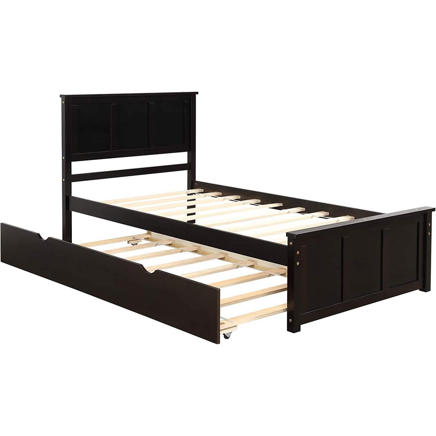Twin Size Platform Bed with A Trundle DailySale