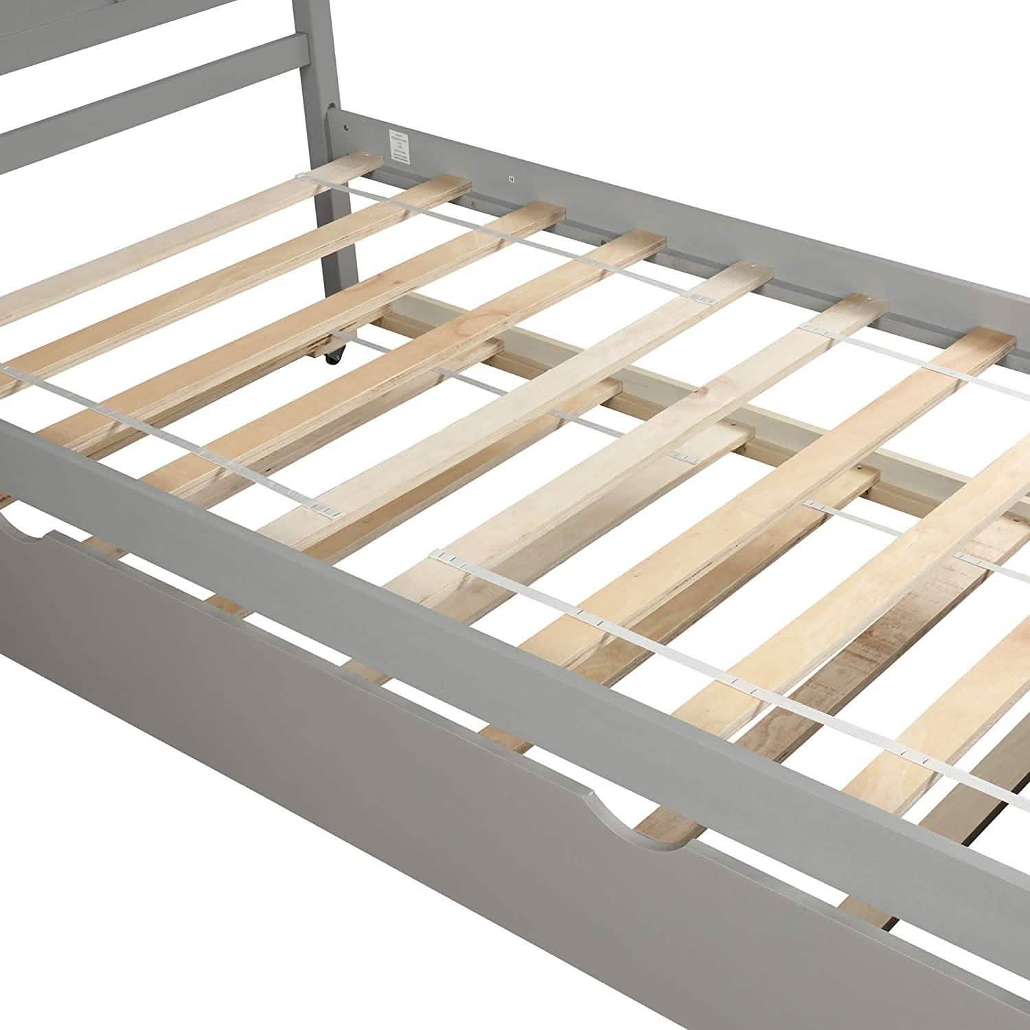 Twin Size Platform Bed with A Trundle DailySale