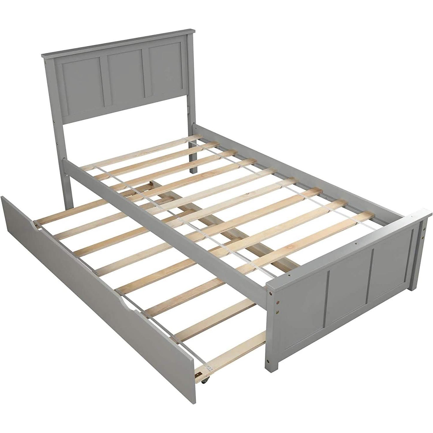 Twin Size Platform Bed with A Trundle DailySale