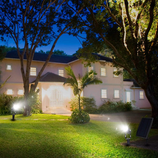 Twin Solar Spotlight Outdoor Light DailySale