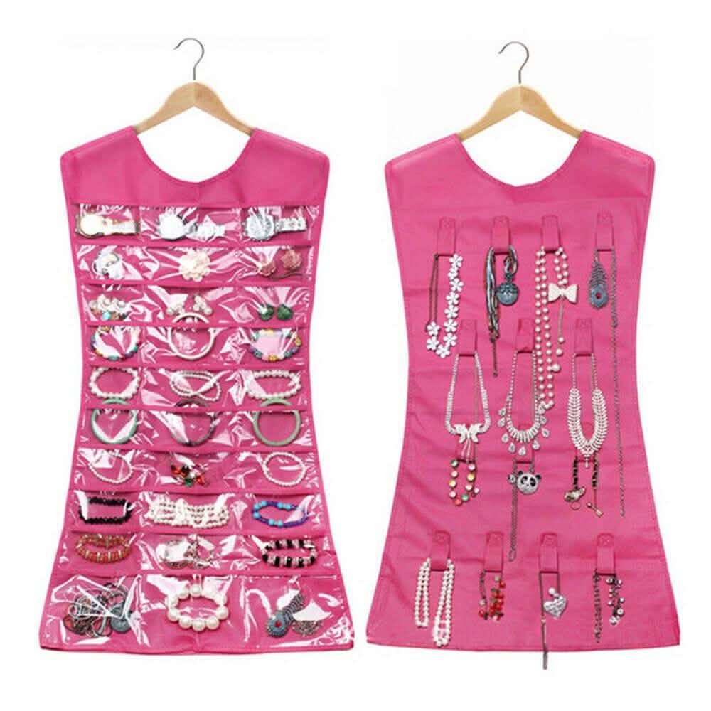 Two Sided Jewelry Organizer - Color: Pink DailySale
