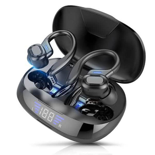 TWS Bluetooth Earphones with Microphones Sport Ear Hook LED Display DailySale