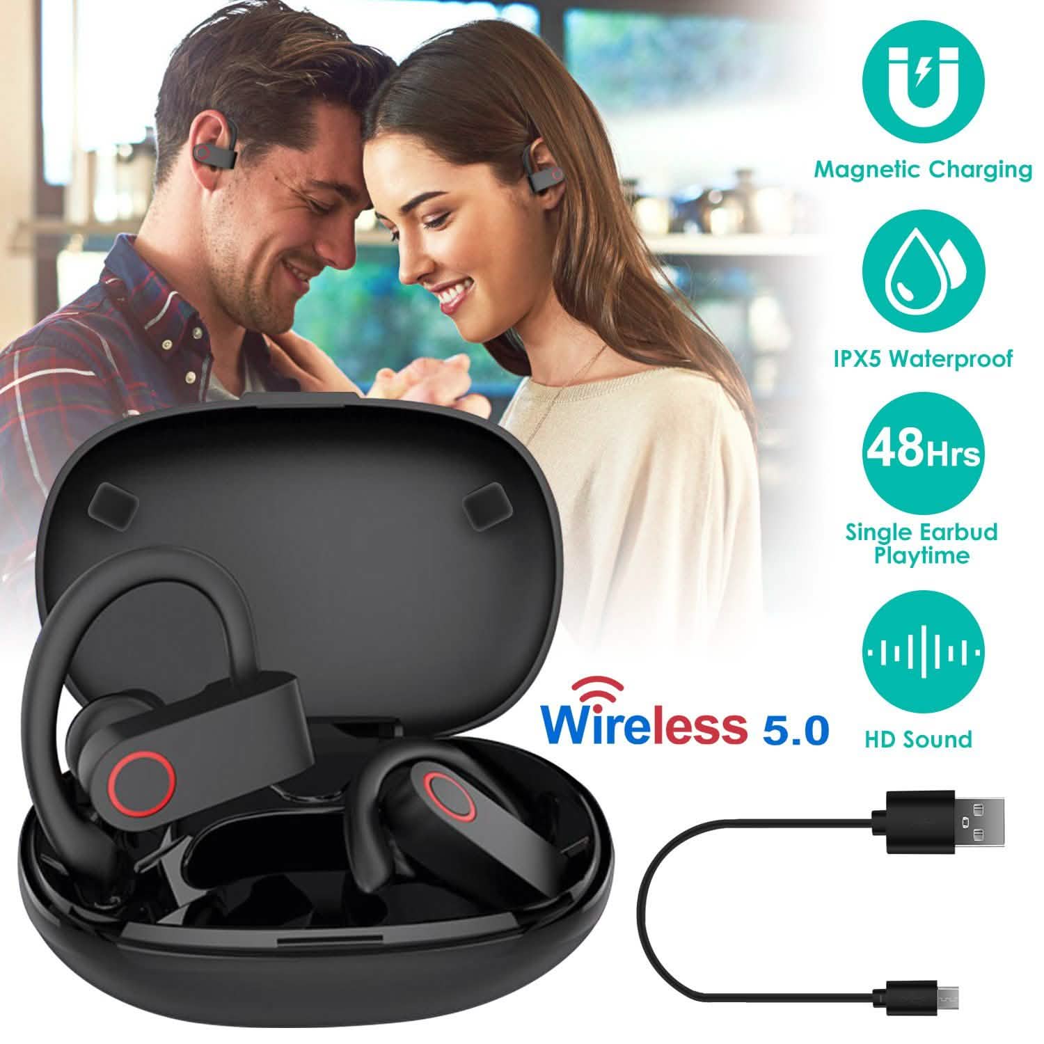 TWS Wireless 5.0 Earbuds IPX5 Waterproof Sports Headset DailySale