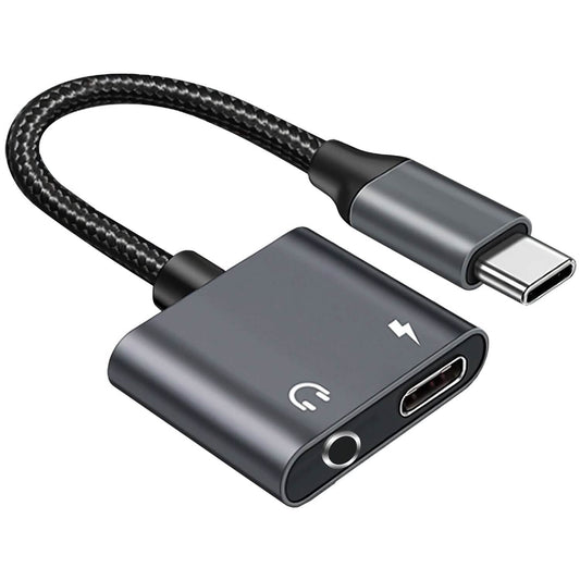 Type C to 3.5mm Headphone Charger Adapter USB C to Aux Audio Jack DailySale