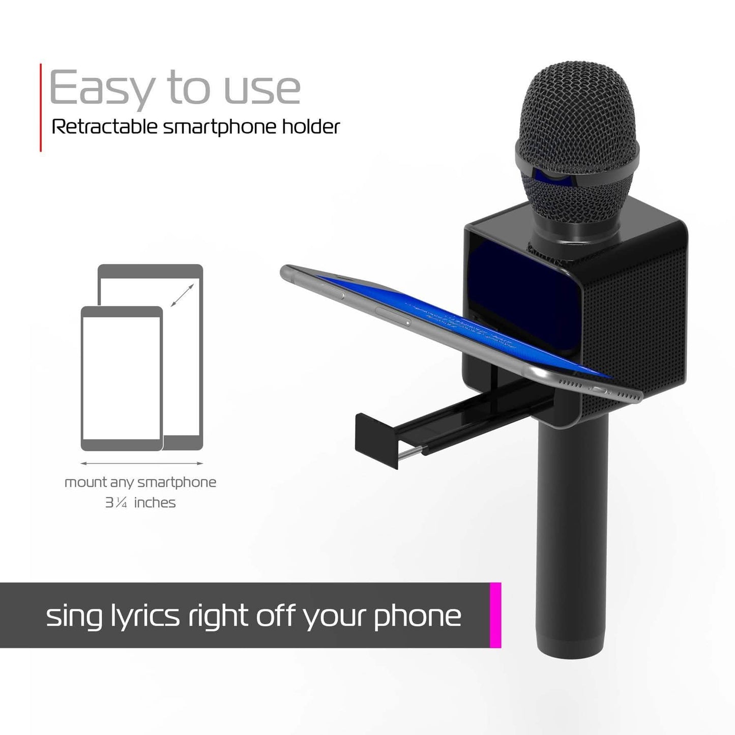 Tzumi Pop Solo Wireless Bluetooth Karaoke Microphone And Speaker DailySale