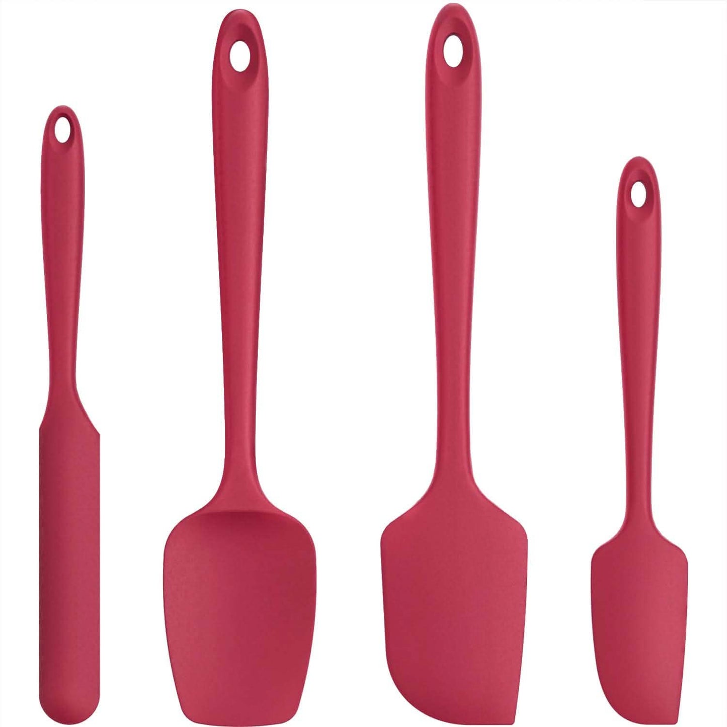U-Taste Silicone Spatula Set with 480 Degrees Fahrenheit Heat Resistant DailySale