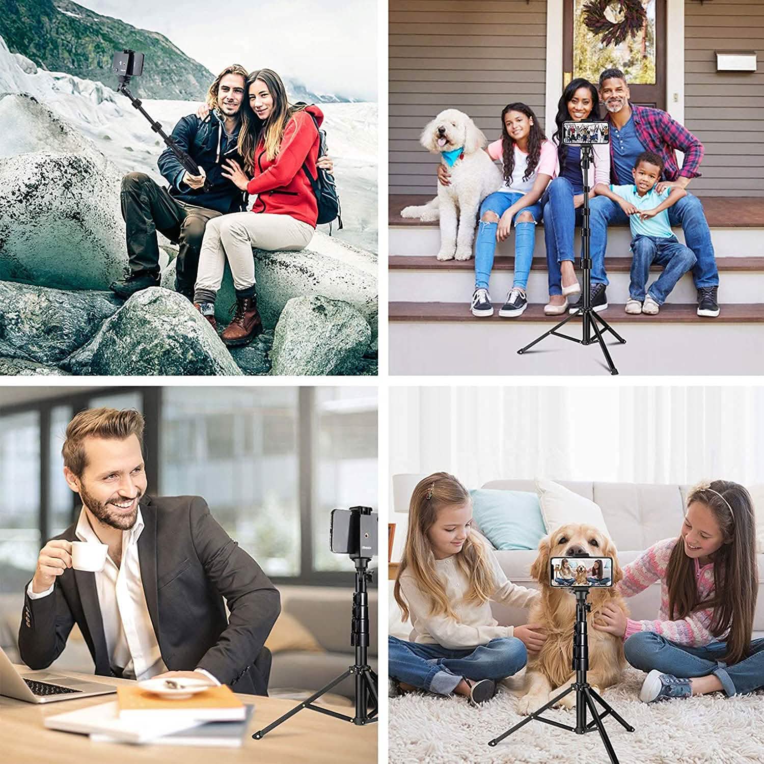 UBeesize 51" Extendable Tripod Stand with Bluetooth Remote DailySale