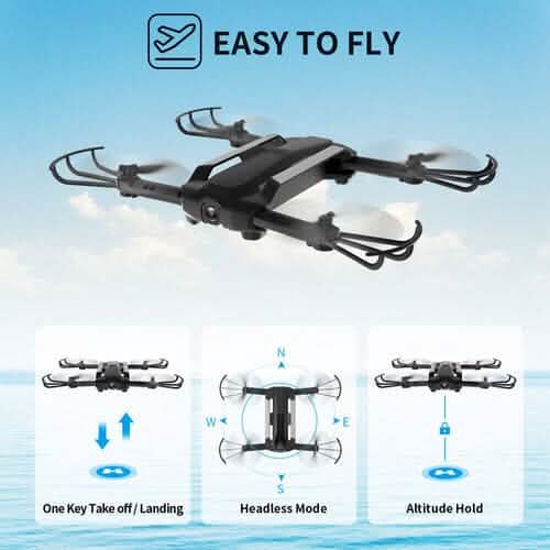 UDIRC Foldable RC Drone FPV WiFi Quadcopter w/ 720P HD Camera & 2 Batteries U73 DailySale