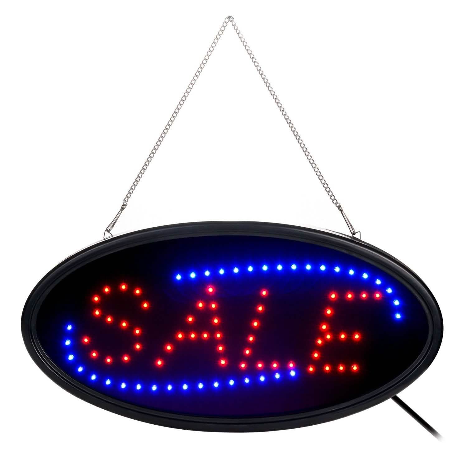 Ultra Bright Open Sign Neon LED Light Animated Motion Flash Business Ad Board DailySale
