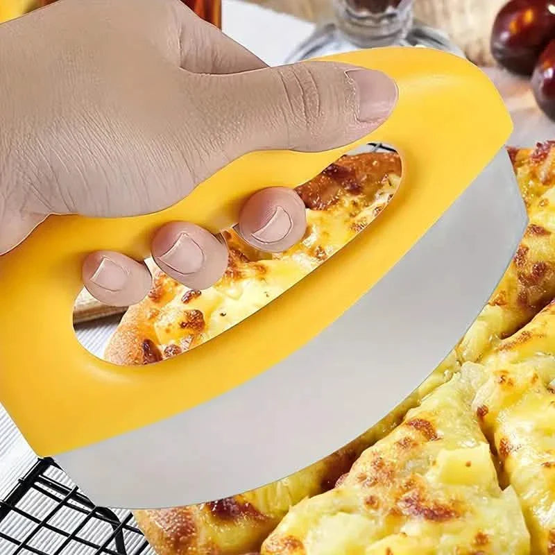 Ultra-Sharp Stainless Steel Pizza Cutter With Rocker Arm DailySale