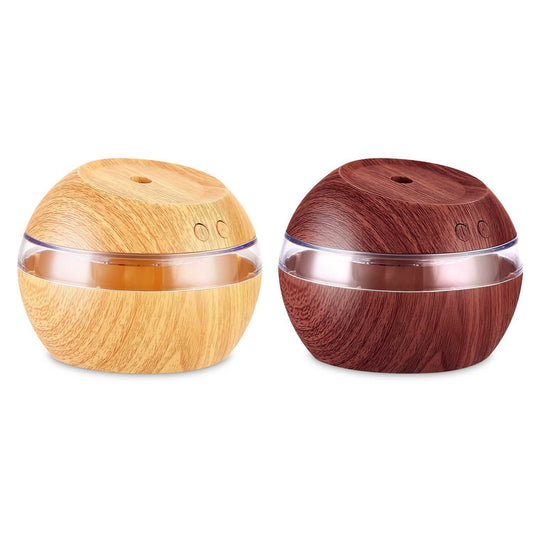 Ultrasonic Aroma Essential Oil Diffuser Wood Grain DailySale