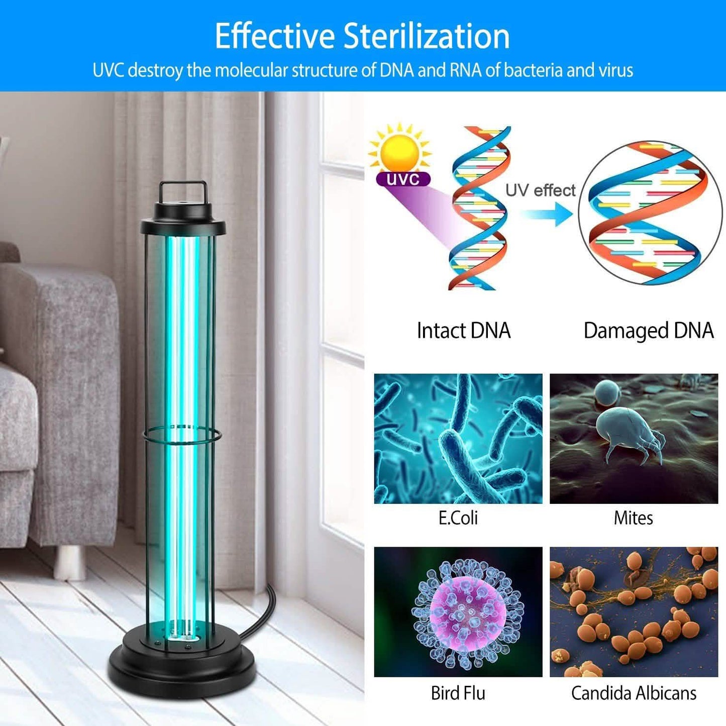 Ultraviolet Disinfection Sterilizer Tube Light DailySale