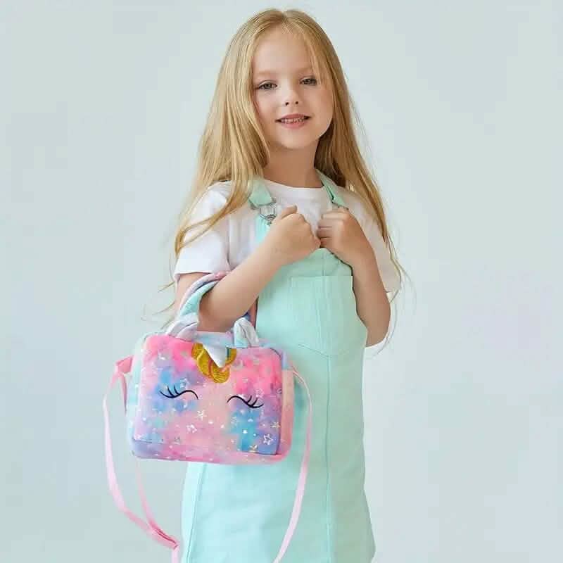 Unicorn Corduroy Shoulder Bag for Girls DailySale
