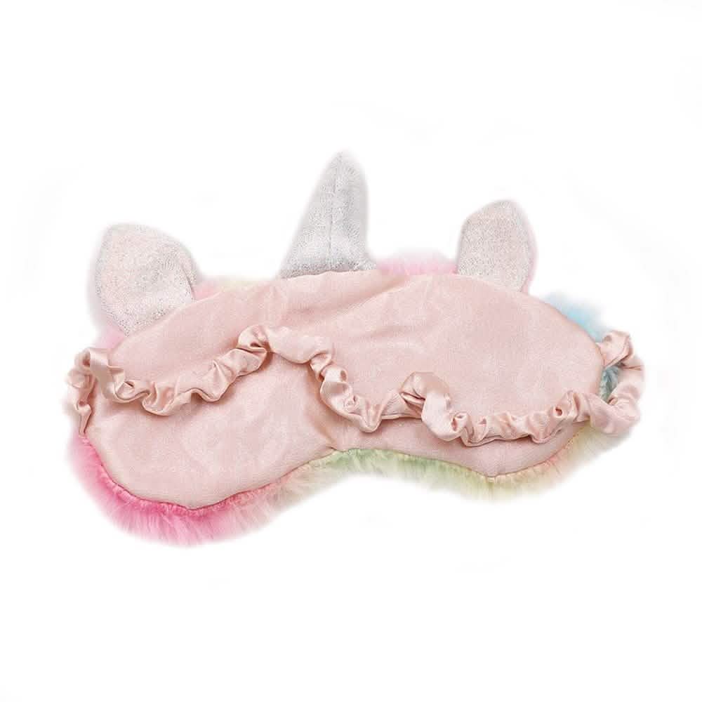 Unicorn Plush Slippers & Eye Mask Set DailySale