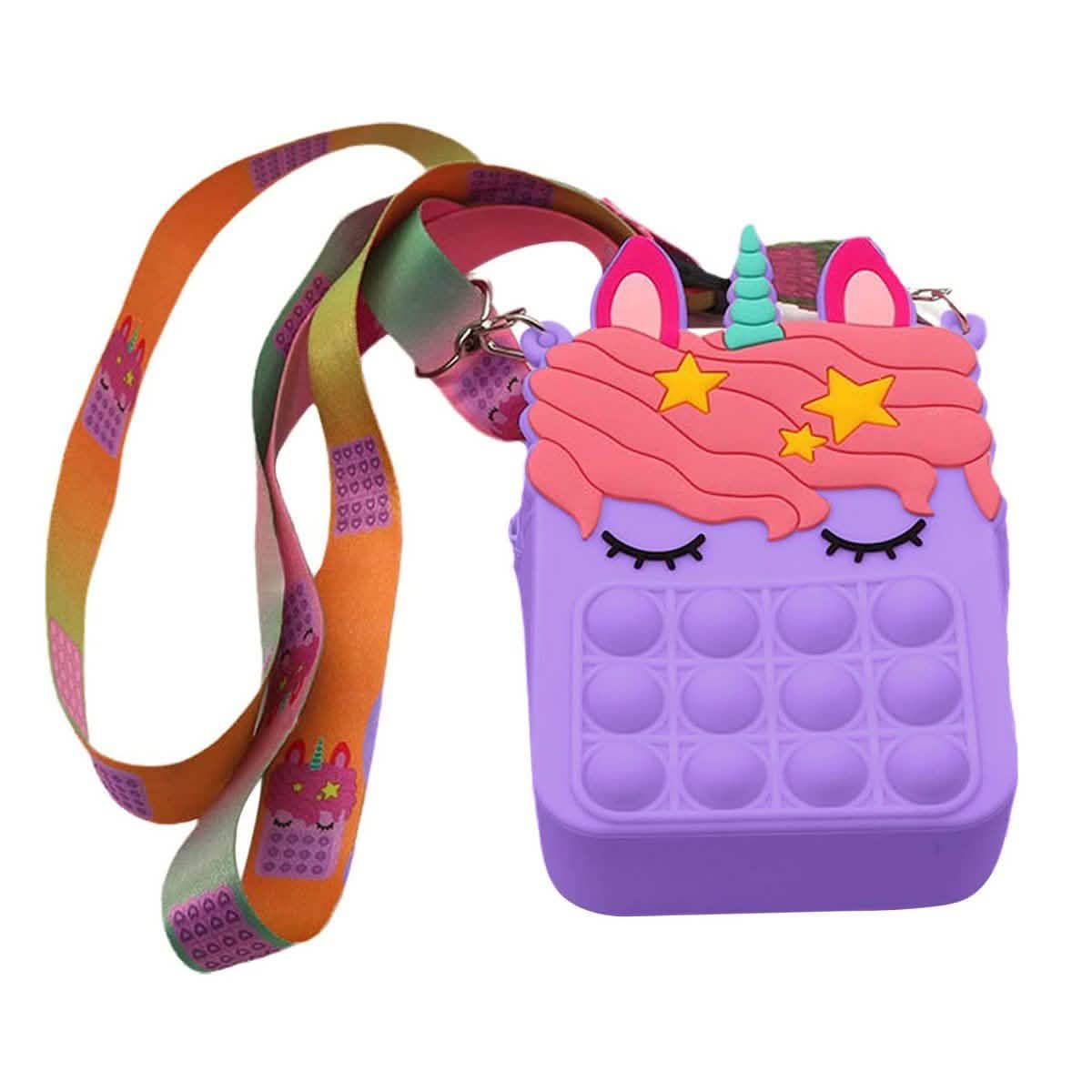 Unicorn Pop-it Bubble Fidget Handbag for Kids DailySale