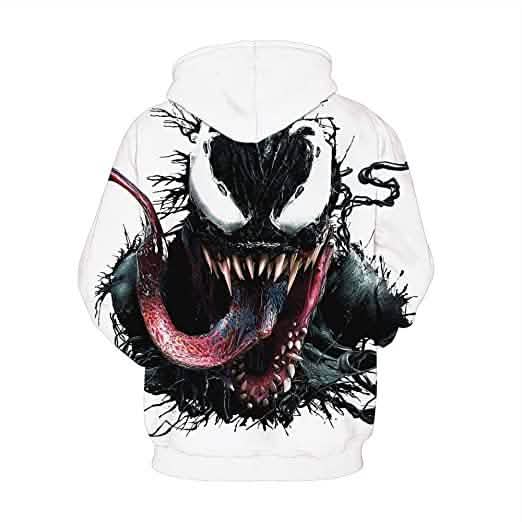 Unisex 3D Pattern Venom Printed Hoodies DailySale