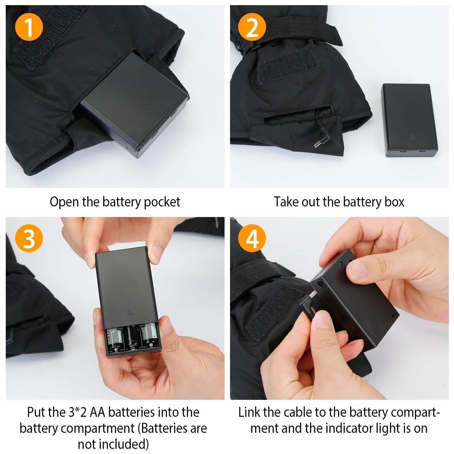 Unisex Battery Powered Heated Waterproof Gloves DailySale