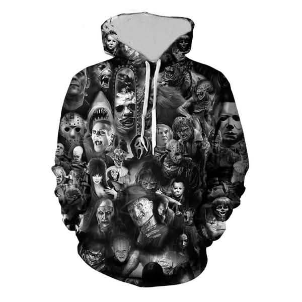 Unisex Characters Skull 3D Printed Hoodies DailySale